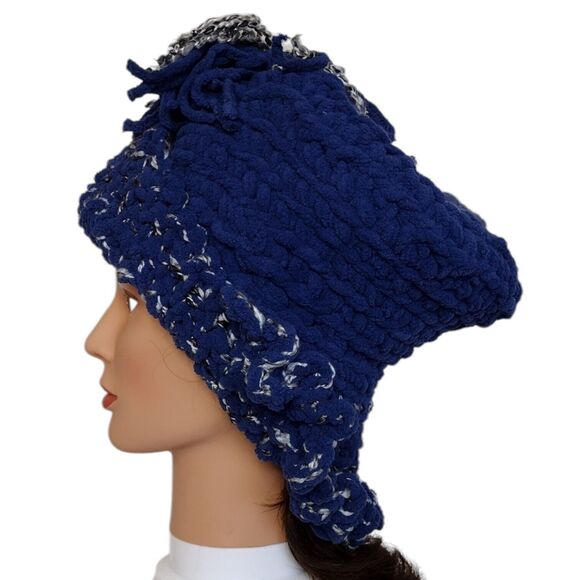 Slouchy, Beret, Top Type Hat OOAK Handmade Crochet Free Hand Women's One Size - Picture 5 of 8